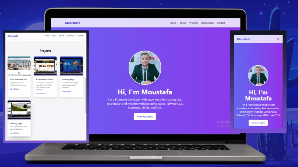 إنشاء بورتفوليو شخصي احترافي بـ React.js لعرض أعمالك ومهاراتك
