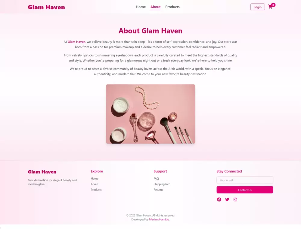 تصميم وتطوير واجهة متجر إلكتروني احترافية باستخدام React