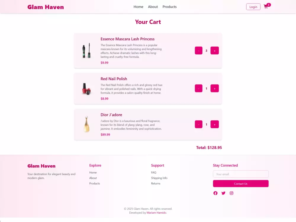 تصميم وتطوير واجهة متجر إلكتروني احترافية باستخدام React