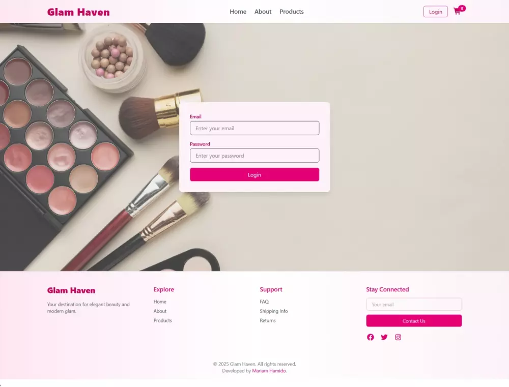 تصميم وتطوير واجهة متجر إلكتروني احترافية باستخدام React