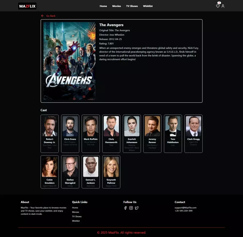تصميم وتطوير موقع إلكتروني لعرض الأفلام والمسلسلات Css,Tailwind,React,Js,Redux