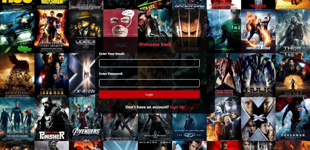 تصميم وتطوير موقع إلكتروني لعرض الأفلام والمسلسلات Css,Tailwind,React,Js,Redux