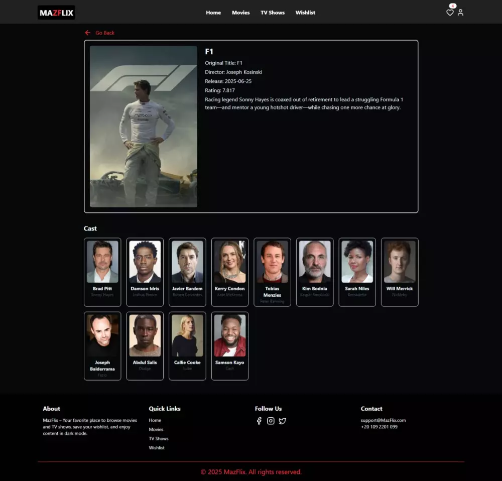 تصميم وتطوير موقع إلكتروني لعرض الأفلام والمسلسلات Css,Tailwind,React,Js,Redux