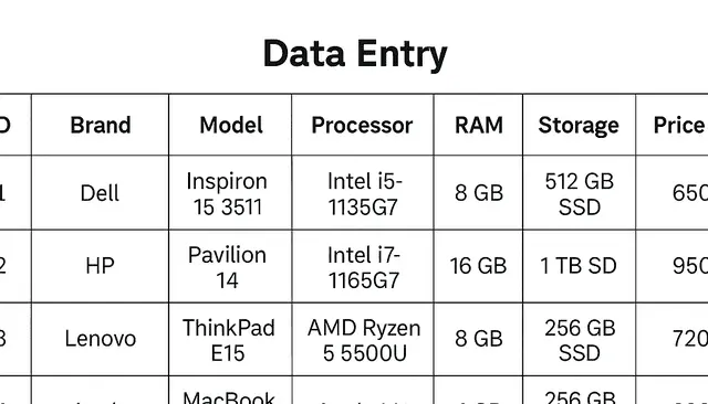 إدخال بيانات بسرعة ودقة على Excel أو Word