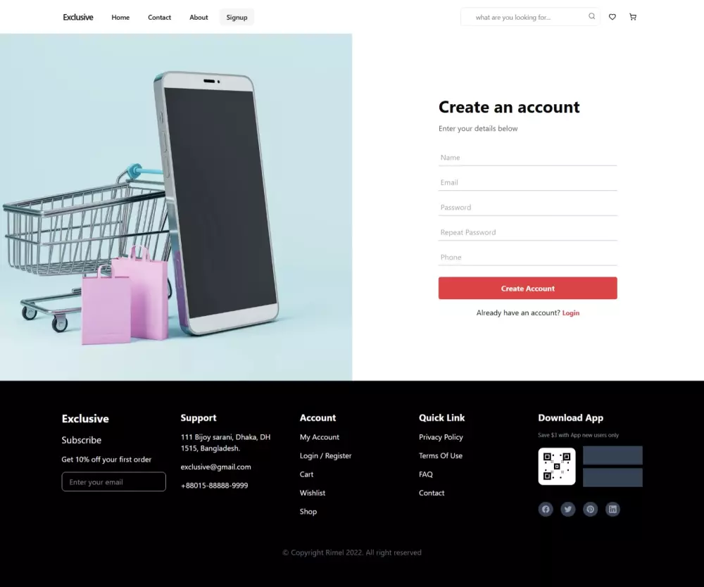 متجر إلكتروني متكامل ب  next js
