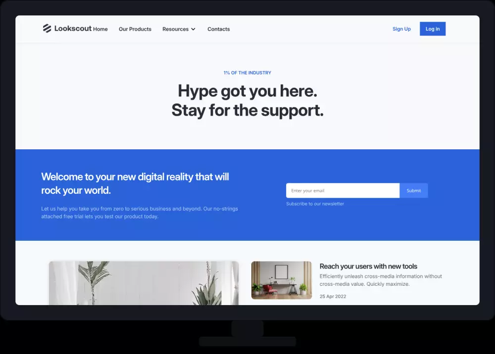 صفحة هبوط landing page باستخدام HTML, CSS, JavaScript