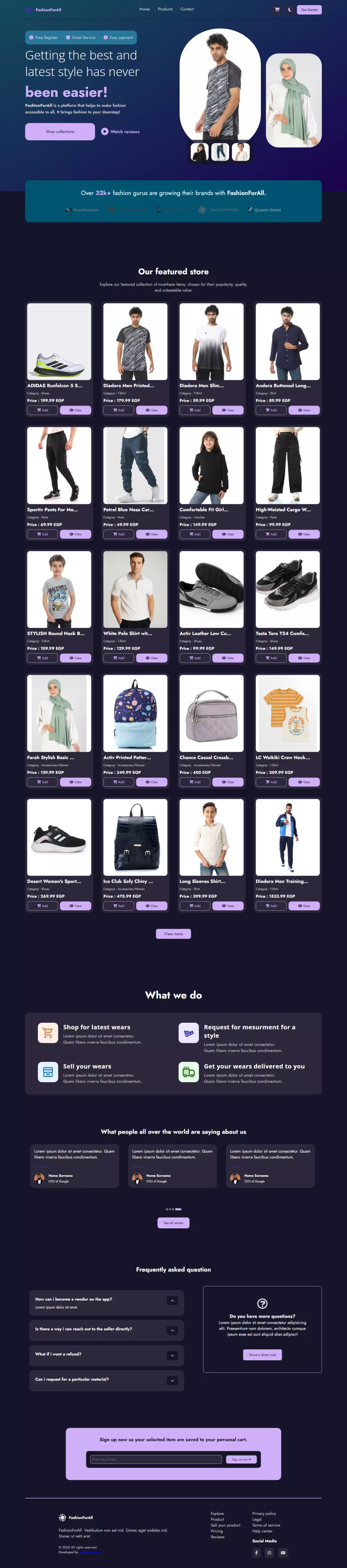 إنشاء موقع إلكتروني احترافي متجاوب مع جميع الأجهزة