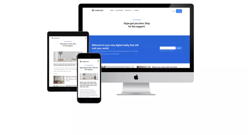 صفحة هبوط لمحل landing page