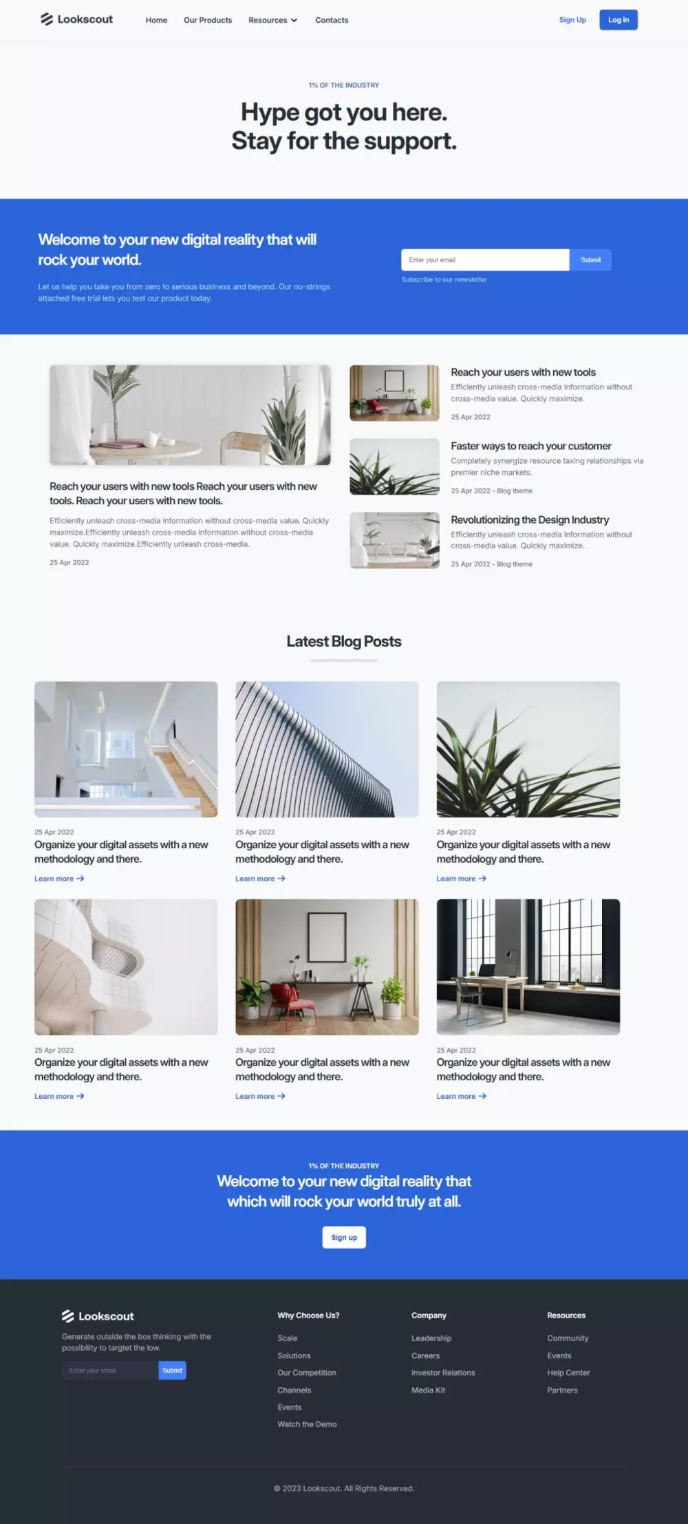 صفحة هبوط لمحل landing page