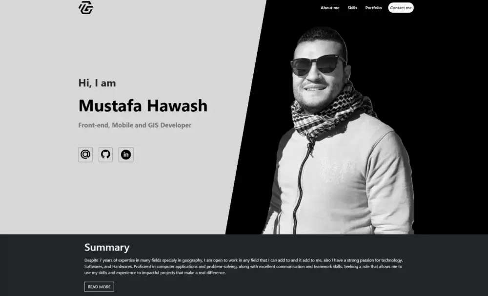تطوير معرض اعمال شخصي  Portfolio HTML-CSS-JS-Tailwind/Bootstrap