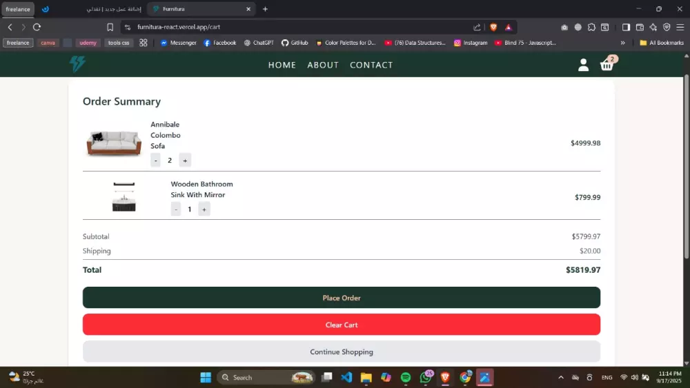 تصميم وتطوير صفحات هبوط ومواقع متعددة الصفحات باستخدام React