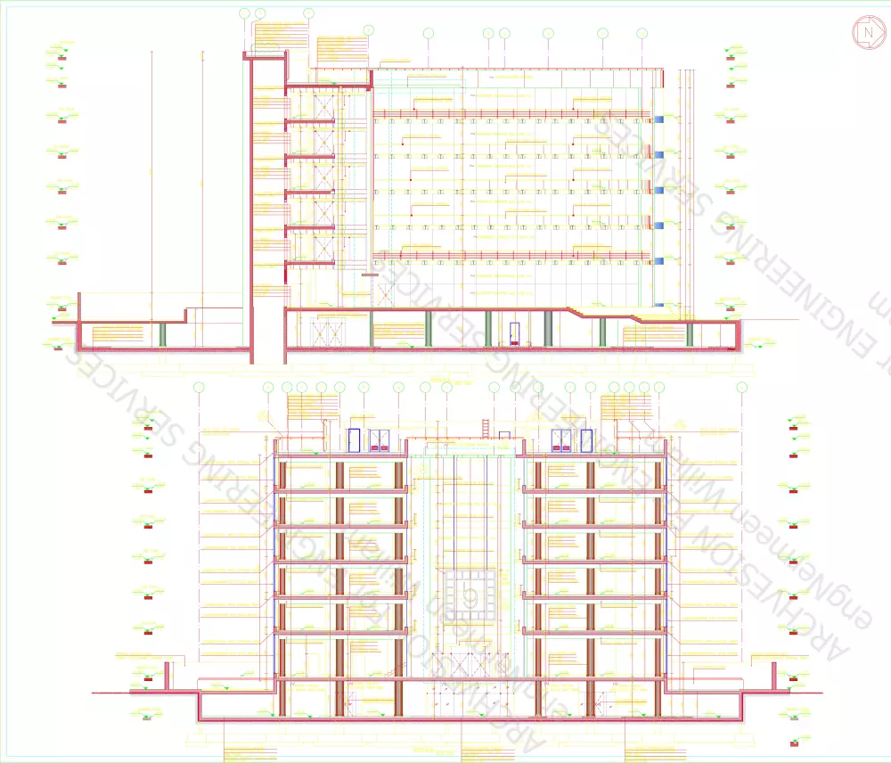 تصميم المخططات المعمارية والتنفيذية علي الاتوكاد