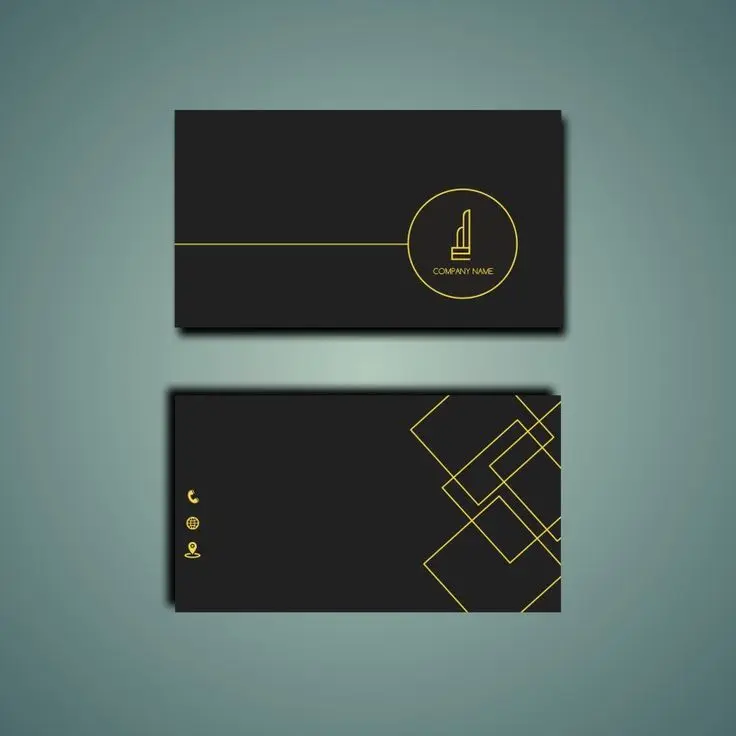 تصميم بطاقه اعمال وجهين