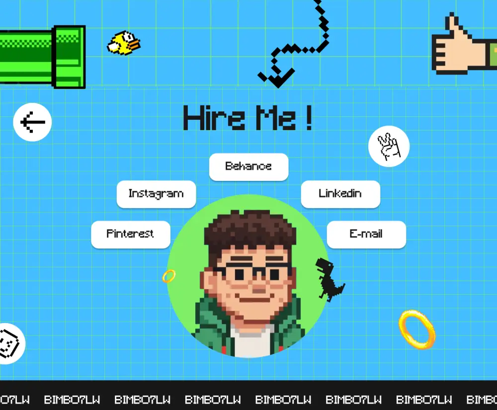 تصميم موقع بورتفوليو  (Portfolio Website UI Design)