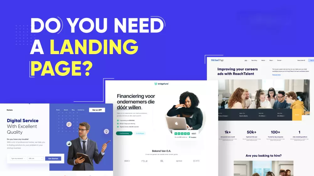 تصميم صفحة هبوط (Landing Page) لمشروعك او صفحتك الخاصه