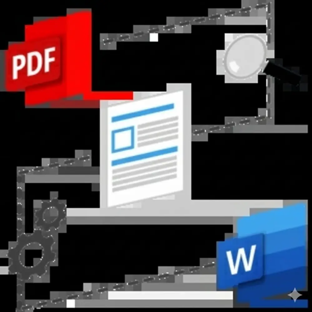 converting handwritten or scanned files into  Word files