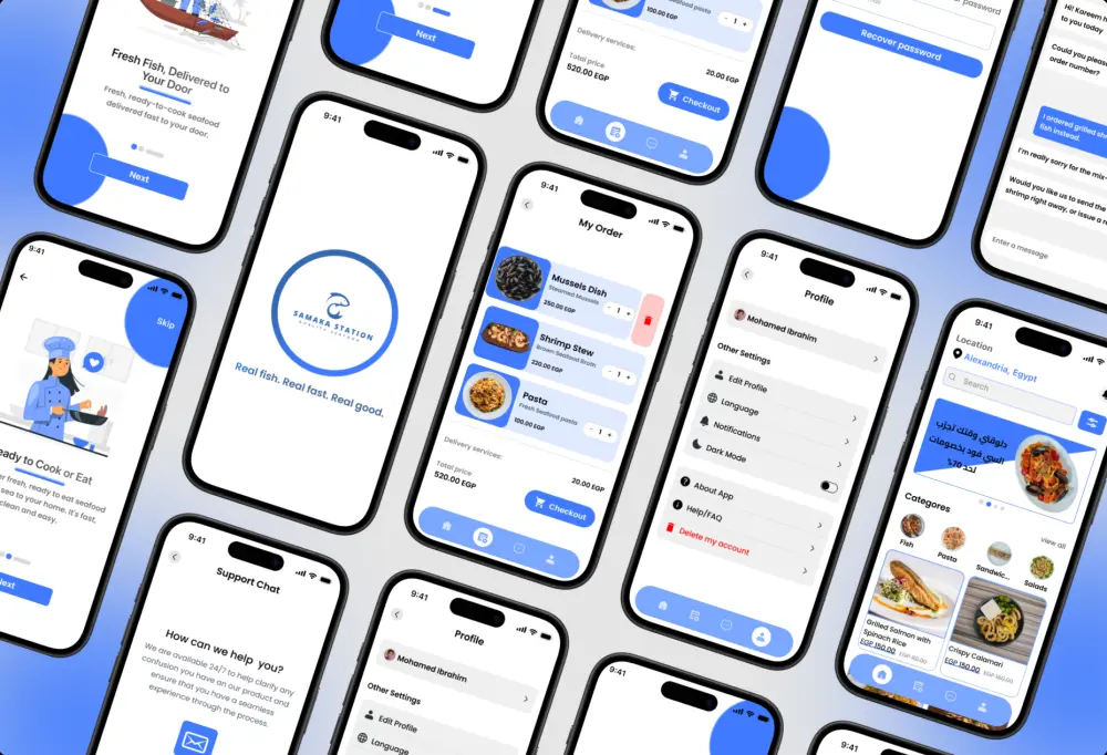 تصميم واجهات وتجربة المستخدم (UI/UX) للمواقع وتطبيقات الموبايل
