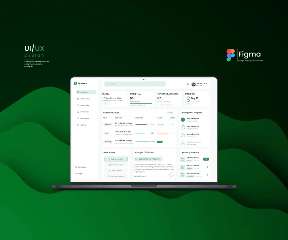 تصميم واجهات وتجربة المستخدم (UI/UX) للمواقع وتطبيقات الموبايل