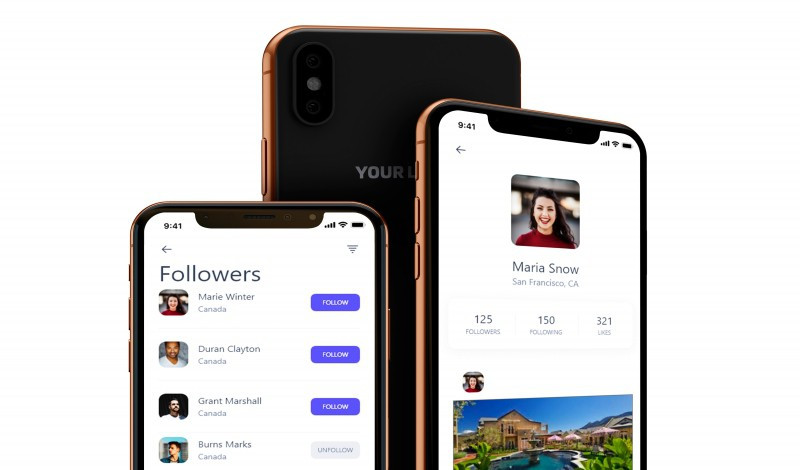 تصميم واجهات تطبيقات باستخدام Adobe Xd او  PSD
