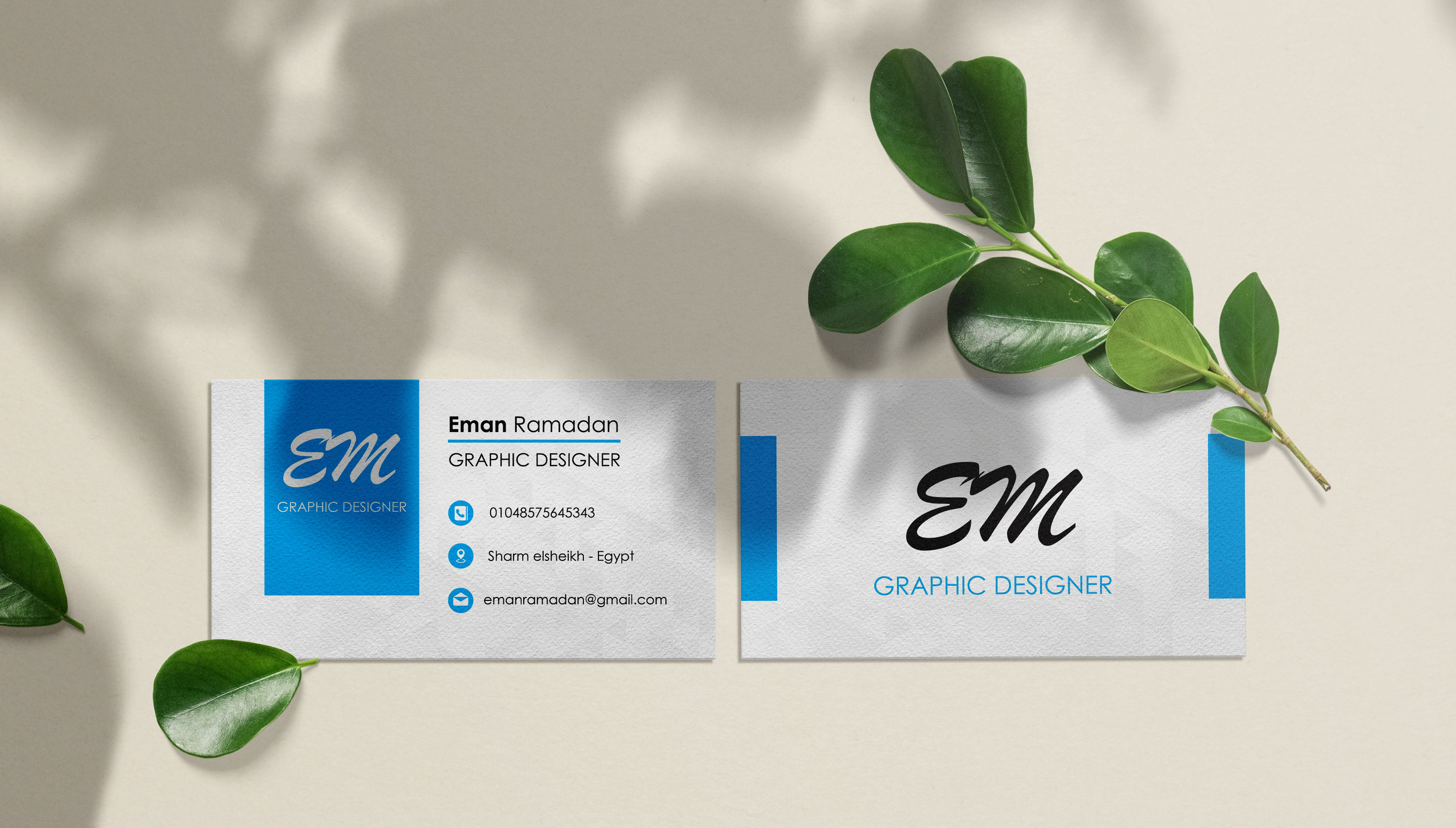 تصميم بطاقة أعمال business card