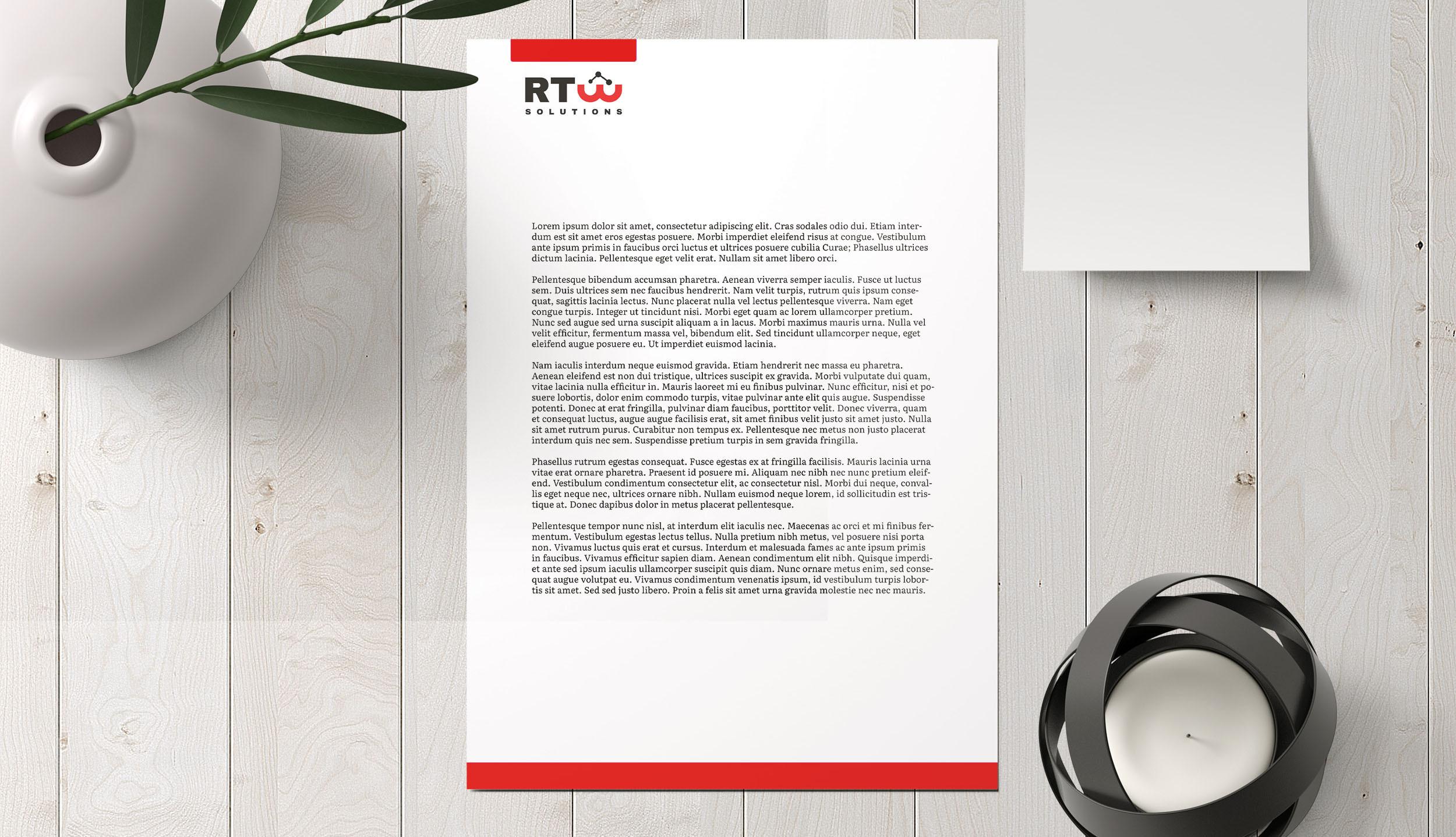 تصميم ورق مراسلات letterhead