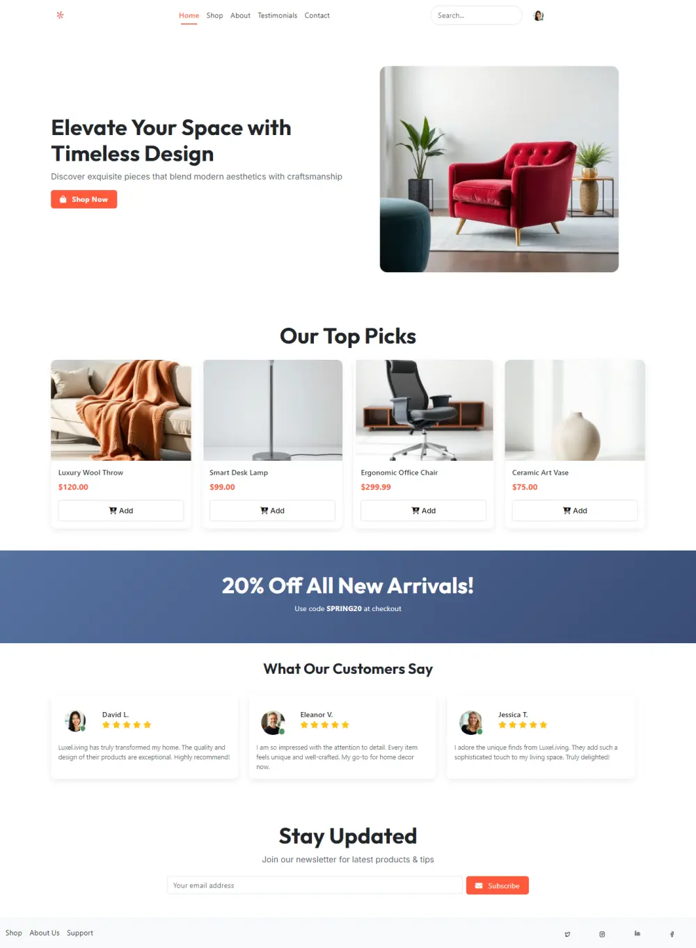 انشاء صفحة هبوط