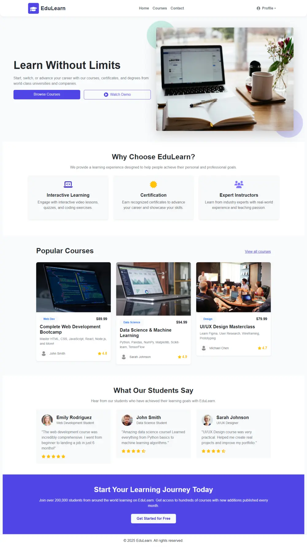 انشاء صفحة هبوط