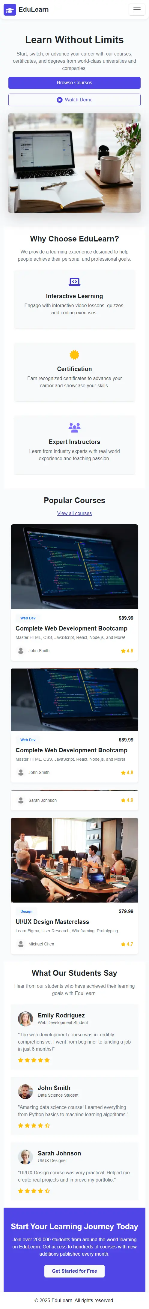 انشاء صفحة هبوط
