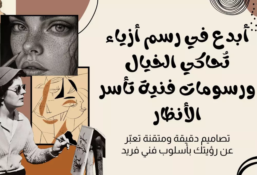 رسم وتصميم أزياء ورسوم فنية احترافية – تصاميم مبتكرة وفريدة