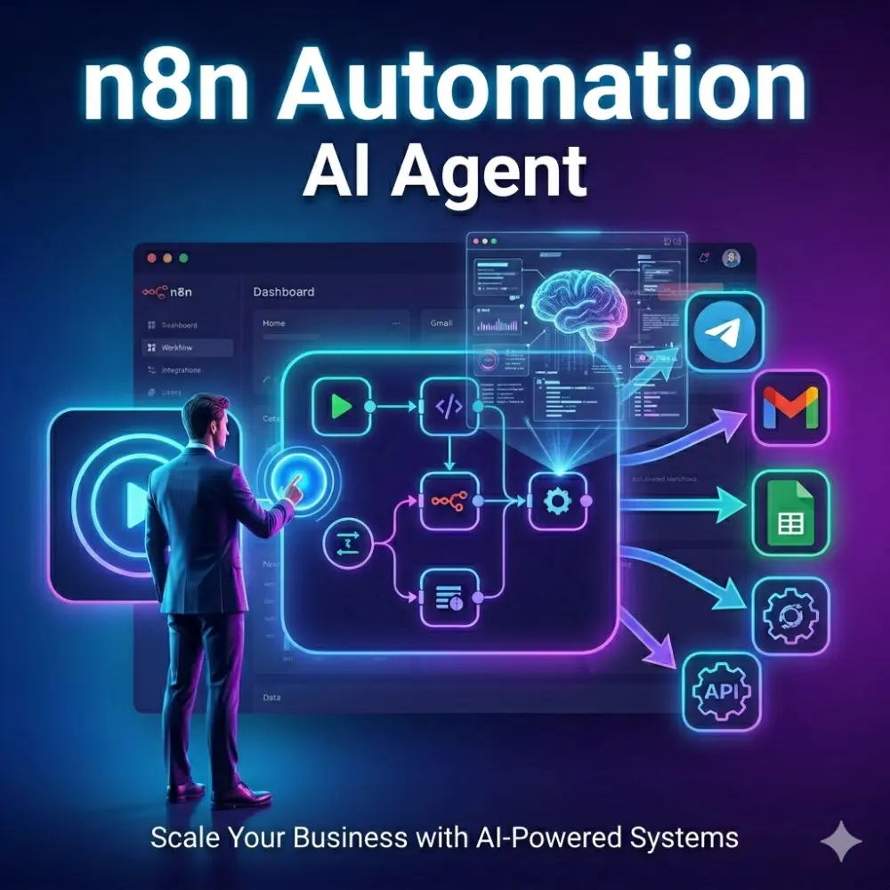 إنشاء نظام رد تلقائي ذكي باستخدام n8n و AI لزيادة إنتاجية عملك