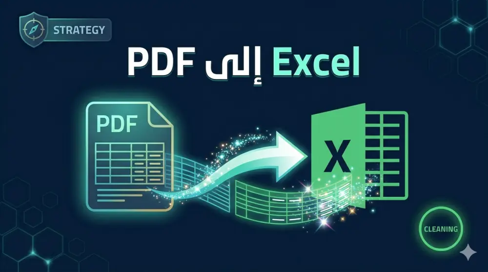 تحويل جداول PDF أو صور الجداول إلى ملف Excel منظم قابل للتعديل