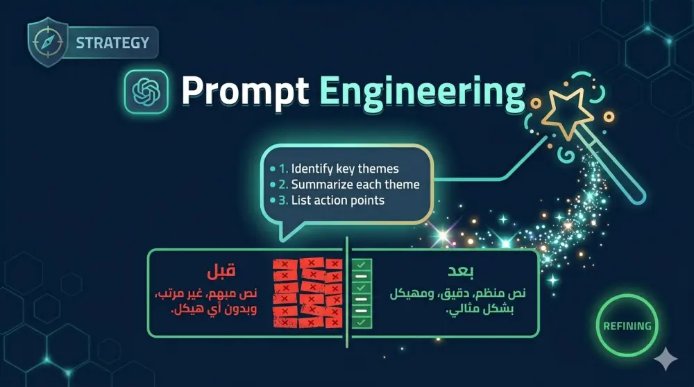 كتابة Prompt احترافي مخصص لـ ChatGPT يعطيك نتائج دقيقة لمهمتك