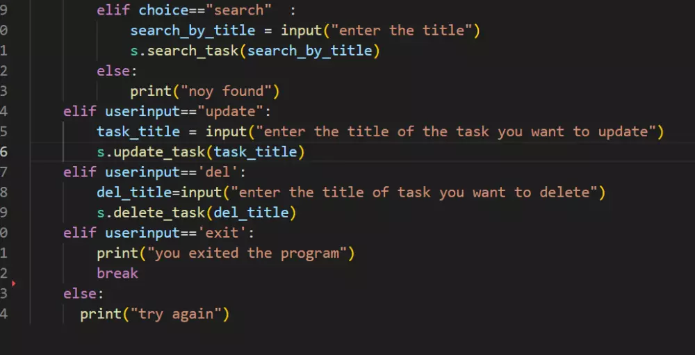 إنشاء برنامج لإدارة المهام أو البيانات باستخدام Python