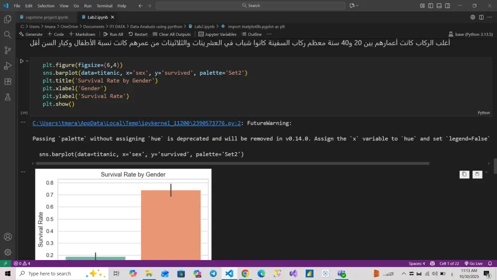 تحليل البيانات الإحصائي واستخراج الرؤى باستخدام Python