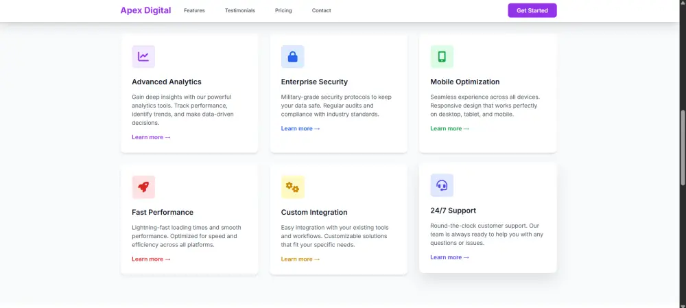 تصميم وتطوير Landing Page احترافية متجاوبة للشركات الرقمية