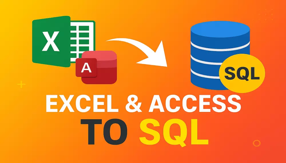 تحويل ملف  جدولExcel و Access الى قاعدة بيانات SQL