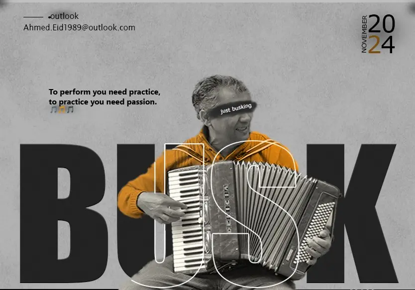 تصميم بوستر فني احترافي يعبر عن الفكرة بأسلوب بصري جذاب.