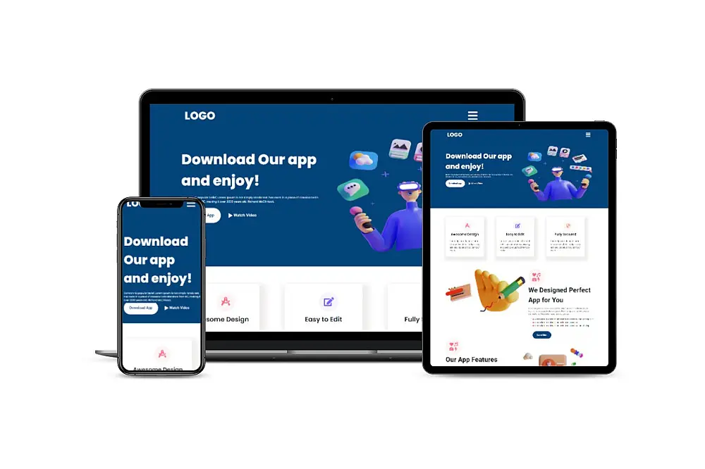 تصميم صفحه ويب متجاوبة مع كل الشاشات