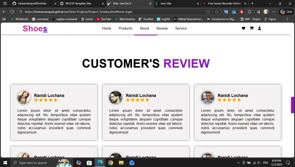 تصميم صفحة ويب احترافية متكاملة بـ ASP.NET Core و Angular