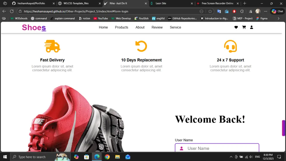 تصميم صفحة ويب احترافية متكاملة بـ ASP.NET Core و Angular