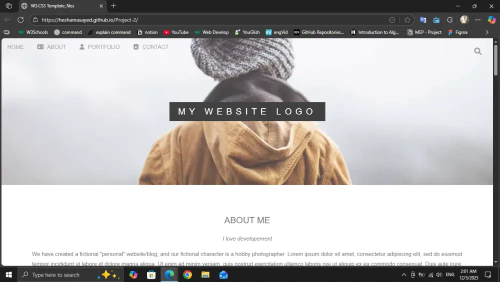 تصميم صفحة ويب احترافية متكاملة بـ ASP.NET Core و Angular