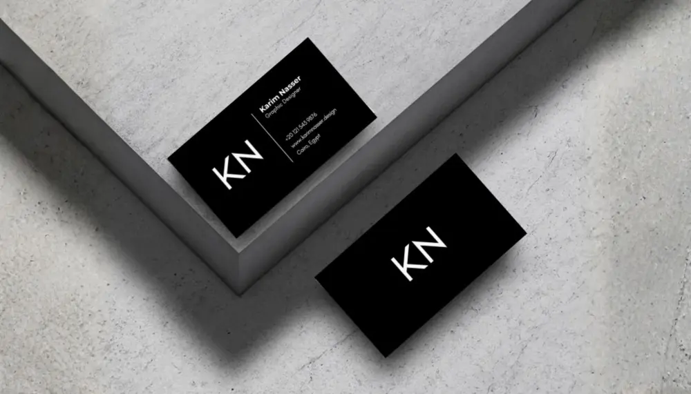 تصميم بطاقة عمل أو بيزنس كارد احترافية