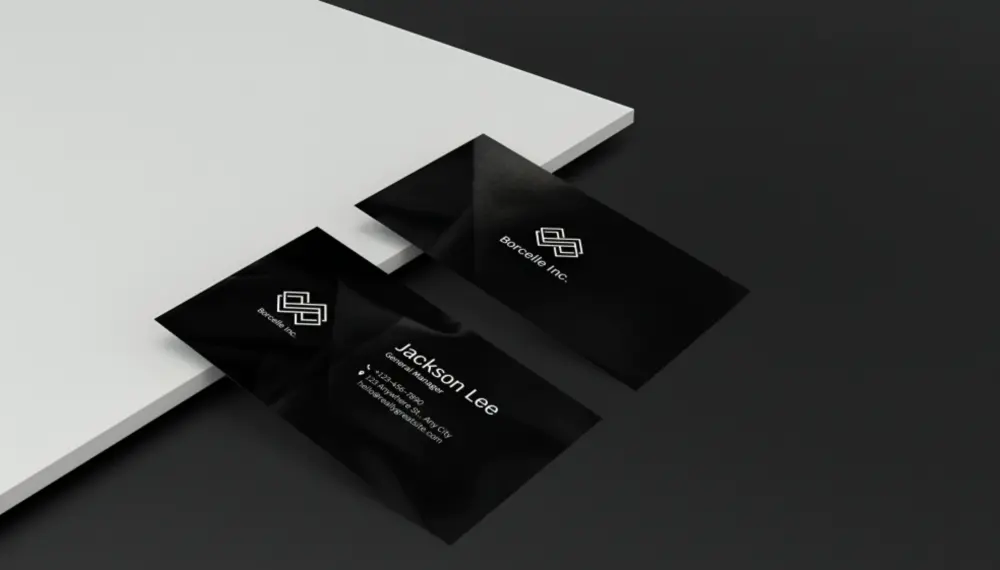 تصميم بطاقة عمل أو بيزنس كارد احترافية