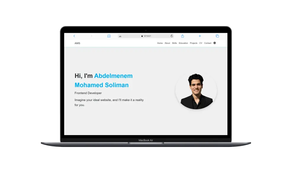 تصميم موقع بورتفوليو احترافي لعرض أعمالك (Portfolio Website)
