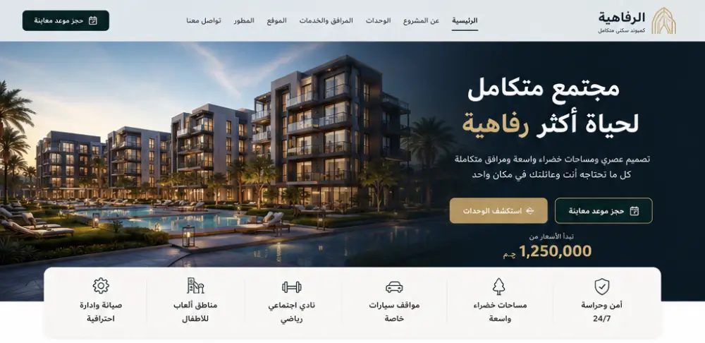تصميم وتطوير موقع ويب كامل واحترافي Full Stack Web