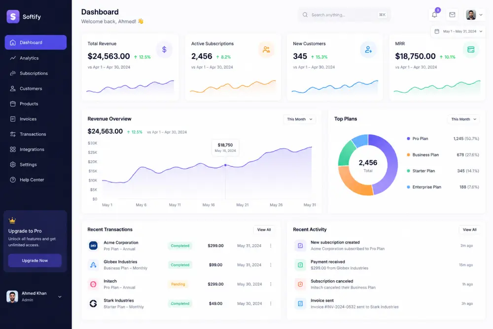 تصميم وتطوير موقع ويب كامل واحترافي Full Stack Web