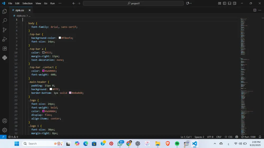 صفحه بيع ملابس