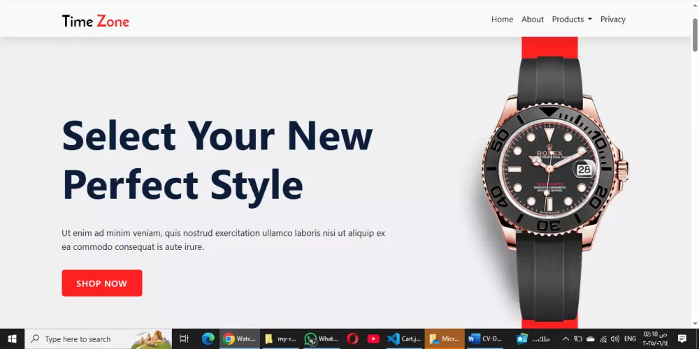 تصميم وتطوير موقع متجاوب للمطاعم والشركات الناشئة باستخدام React