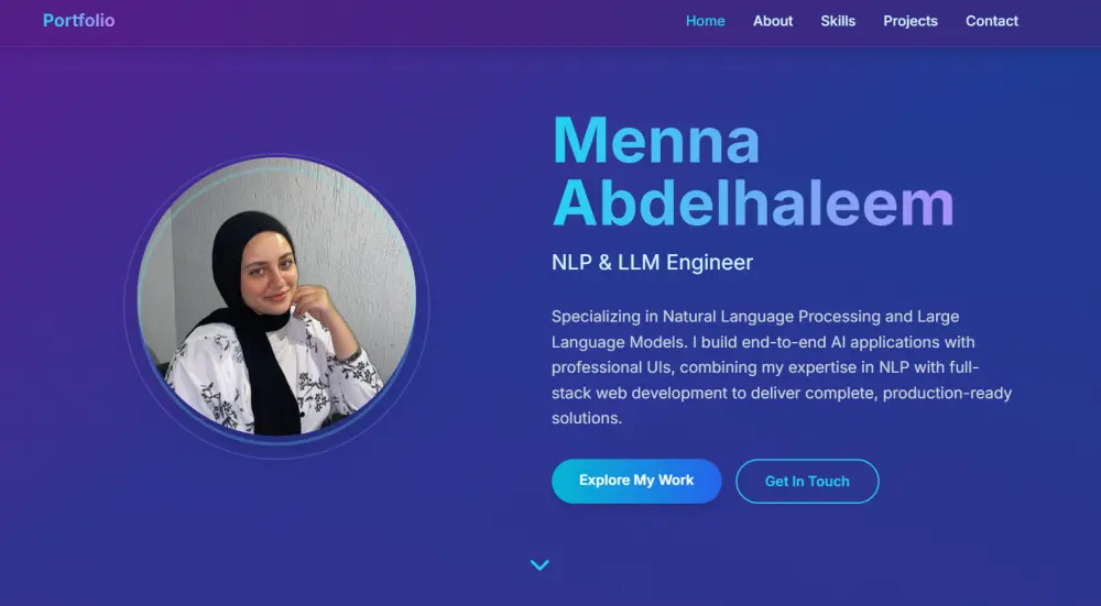 تصميم Portfolio احترافي لعرض أعمالك ومشاريعك