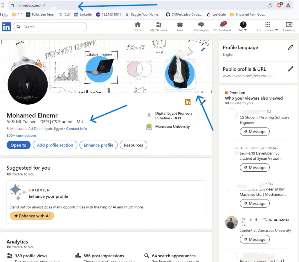 تصميم CV متوافق مع ATS و تحسين حسابLinkedIn